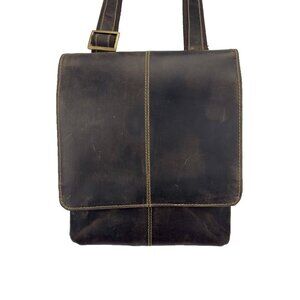 DANIER Genuine Leather‎ Brown Crossbody Bag